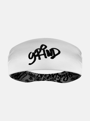 Grind Graffiti White Black Headband