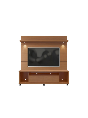 Cabrini Tv Stand And Floating Wall Tv Panel With Led Lights 1.8 - Manhattan Comfort