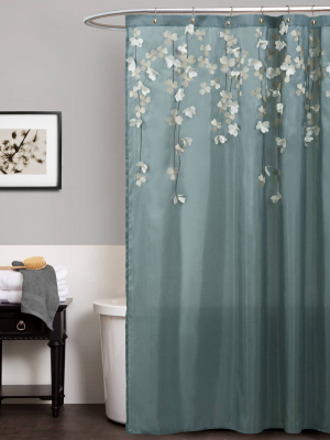 Flower Drops Shower Curtain - Lush Décor