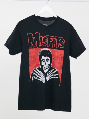 Daisy Street Relaxed T-shirt With Misfits Graphic