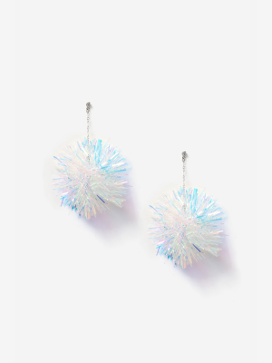 **christmas Tinsel Drop Earrings