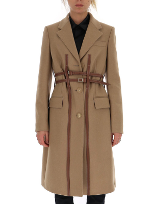 Burberry Harness Detail Tailored Coat