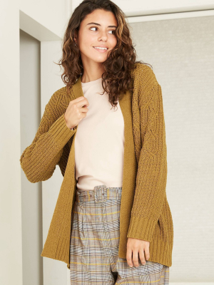 Women's Chenille Open-front Cardigan - A New Day™