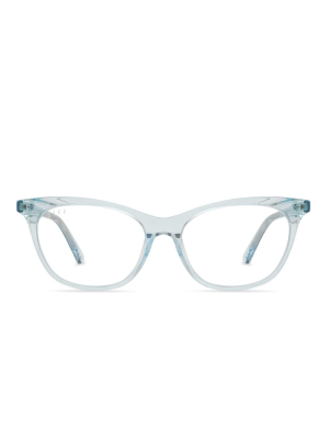 Jade - Aqua Sea Crystal + Blue Light Technology Glasses