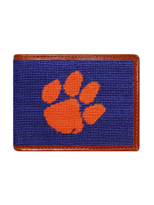 Clemson Needlepoint Bi-fold Wallet