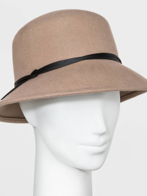 Women's Cloche Hat - A New Day™ Taupe One Size