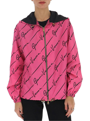 Versace Signature Logo Print Jacket