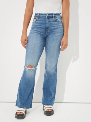 Ae Curvy Super High-waisted Flare Jean