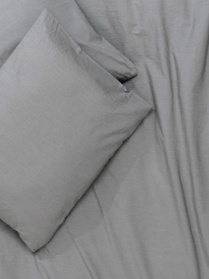 Yarn Dyed Vintage Egyptian Cotton Bedding - Grey ( Col 04 )