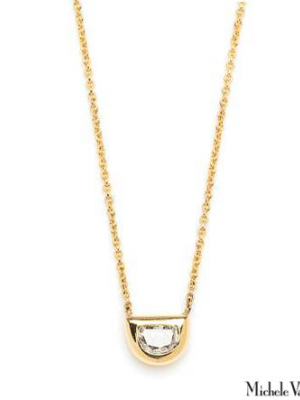 Halfmoon Diamond Necklace