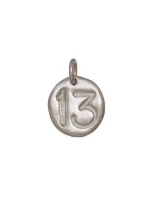 Large Thirteen Pendant - Silver