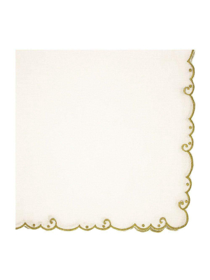 Nomi K Gold Edge Napkin - Set Of 4