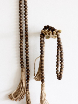 Tassel Prayer Beads Brown