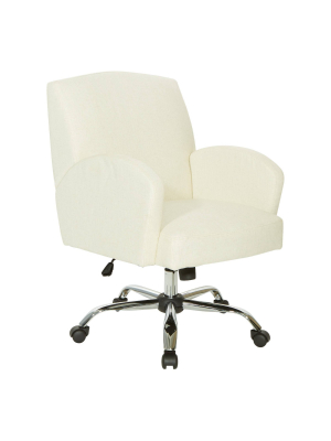 Joliet Office Chair With Chrome Base - Osp Home Furnishings