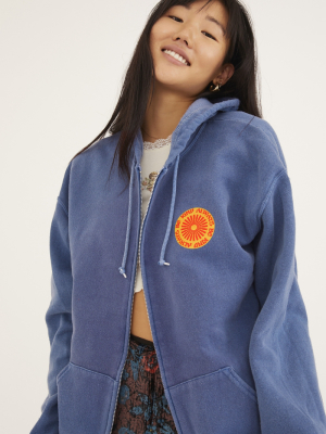 Be Kind Always Overdyed Zip-up Sweatshirt