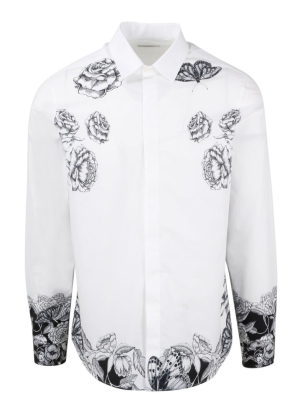 Valentino Dark Blooming Print Shirt