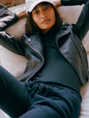 The Faux Leather Moto Jacket