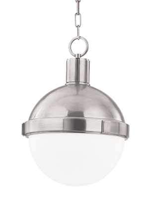 Lambert 1 Light Pendant Satin Nickel