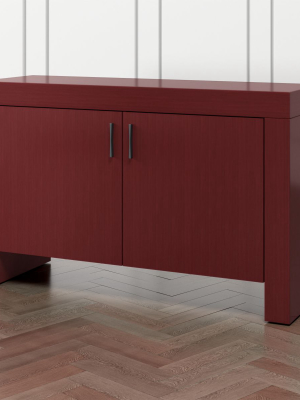 Waterfall Red Storage Cabinet