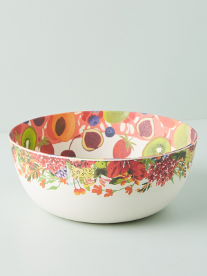 Market Bamboo Melamine Serving Bowl