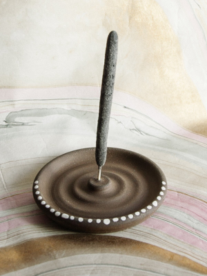 Incense Holder: Clay & Dots