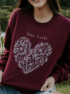 Botanical Heart Crewneck