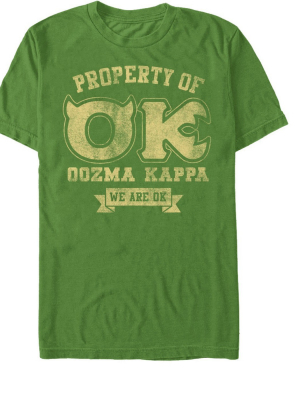 Men's Monsters Inc Property Of Oozma Kappa Fraternity T-shirt