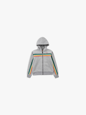 Little Girls (4-6x) Rainbow Zip Up Hoodie