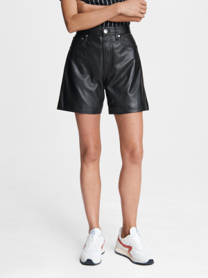 Super High-rise Leather Short