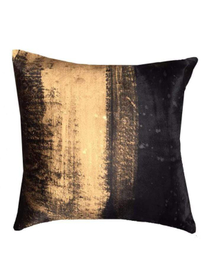 Cloud 9 Gold Dusted Black Pillow