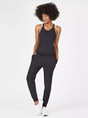 Sweaty Betty Explorer Strappy Back Jumpsuit - Black - Final Sale