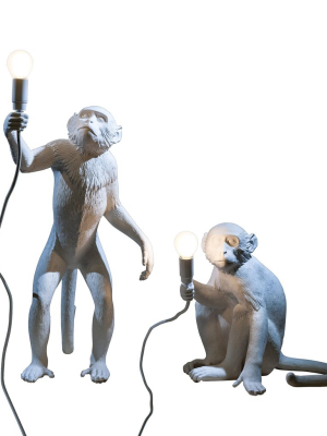 Monkey Lamps In White