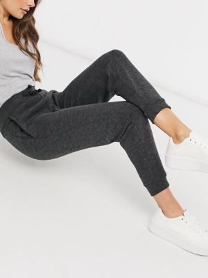 Mango Sweatpants Set In Charcoal