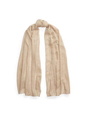 Cashmere-silk Jacquard Scarf