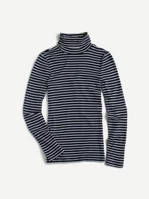 Perfect-fit Turtleneck In Stripe