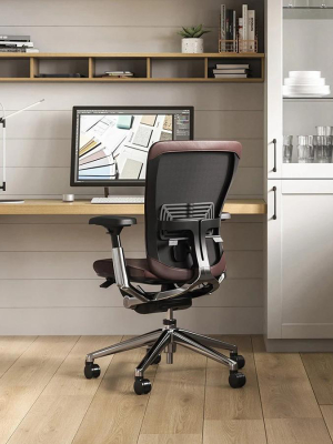 Zody Leather Office Chair With 4d Arms