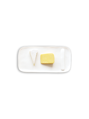 Small Serving Board With Cheese Spreader