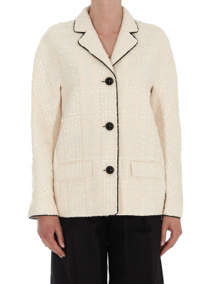 Tory Burch Plaid Tweed Jacket