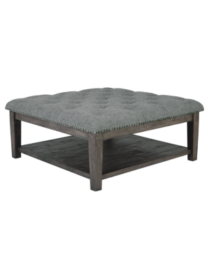 Borlofield Ottoman Cocktail Table Dark Gray - Signature Design By Ashley