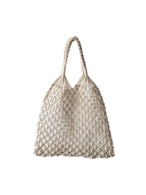 'sherry' Net Braided Handbag (2 Colors)