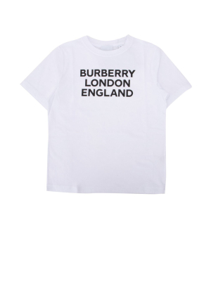 Burberry Kids Logo Print Crewneck T-shirt