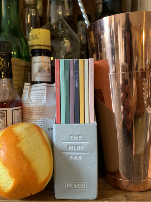 The Mini Bar: 100 Essential Cocktail Recipes; 8 Notebook Set By Punch