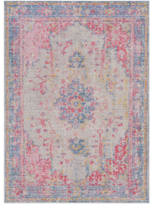 Antioch Rug In Purple & Pink