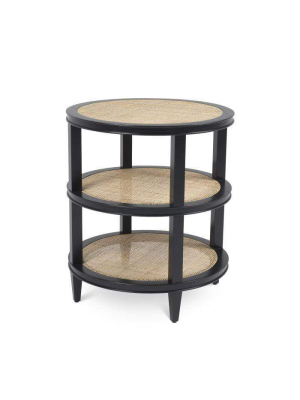 Eichholtz Cocoa Side Table - Black & Beige