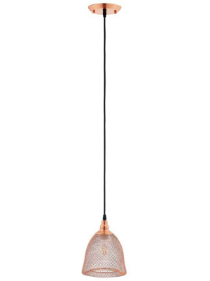 Cole Bell-shaped Rose Gold Pendant Light