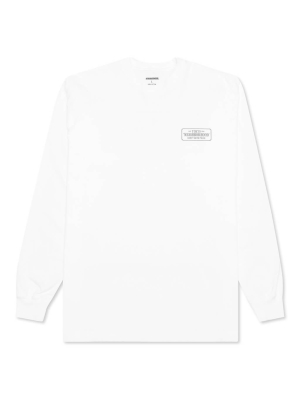 Neighborhood Bar & Shield L/s C-tee - White