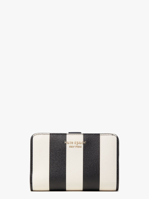 Spencer Stripe Compact Wallet