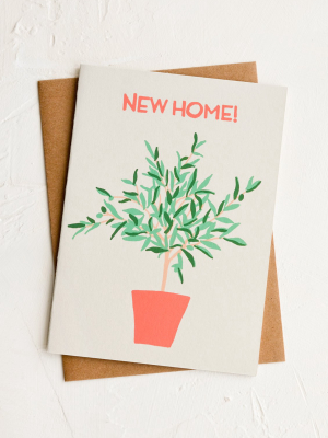 Olive Tree New Home Card