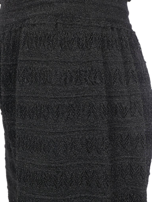 M Missoni Knitted High-rise Flared Pants