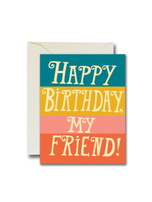 Hbd My Friend Card